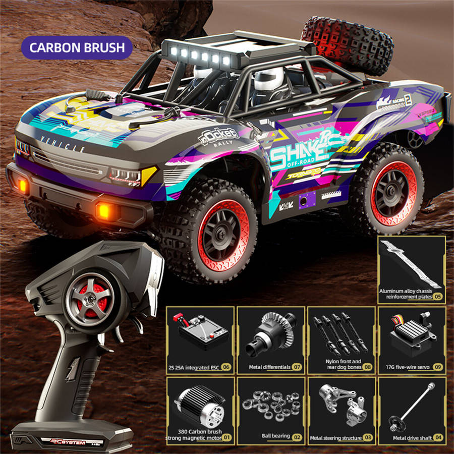 Green - JJRC C8820 RTR 1/18 2.4G 4WD 31km/h RC Car Short Course Off-Road Truck LED Light Full Propor