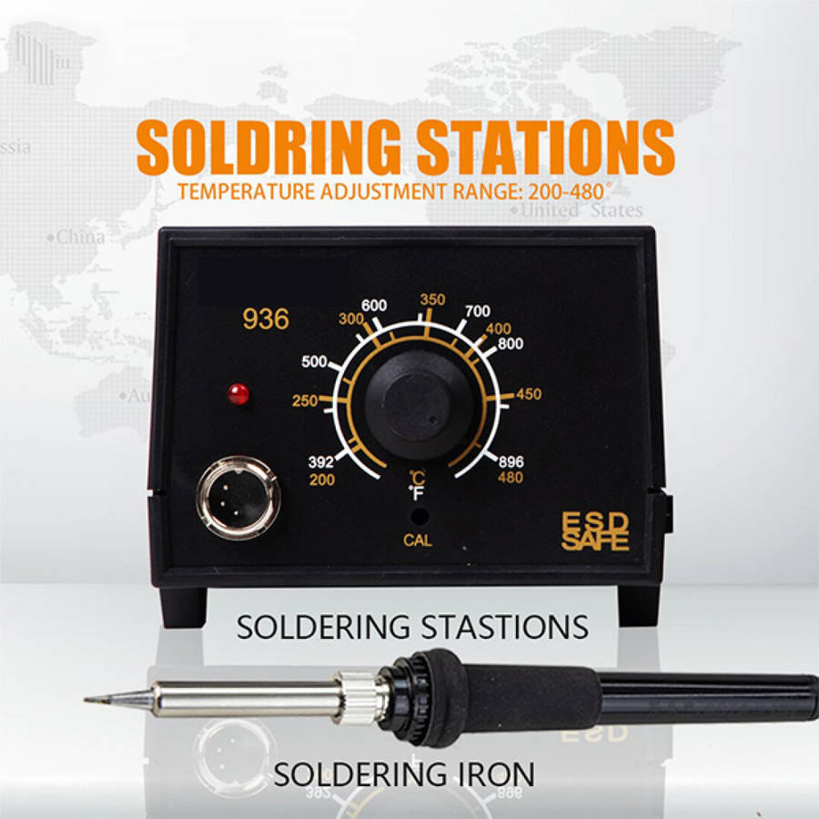 G2-936 Antistatic Constant Temperature Soldering Iron Station 60W with Wide Range 200~480 High Tempe