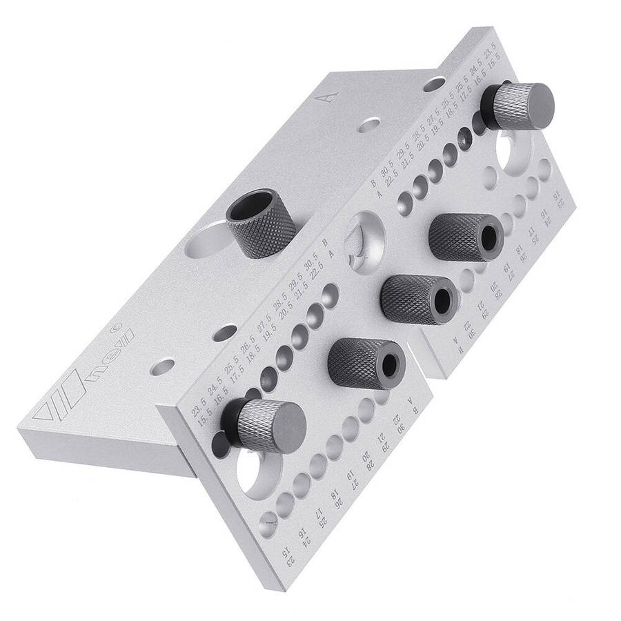 Oxidation-3 In 1 Dowel Jig+C-type Clamp - ENJOYWOOD Wnew Precision Doweling Jig Woodworking Hole Pun