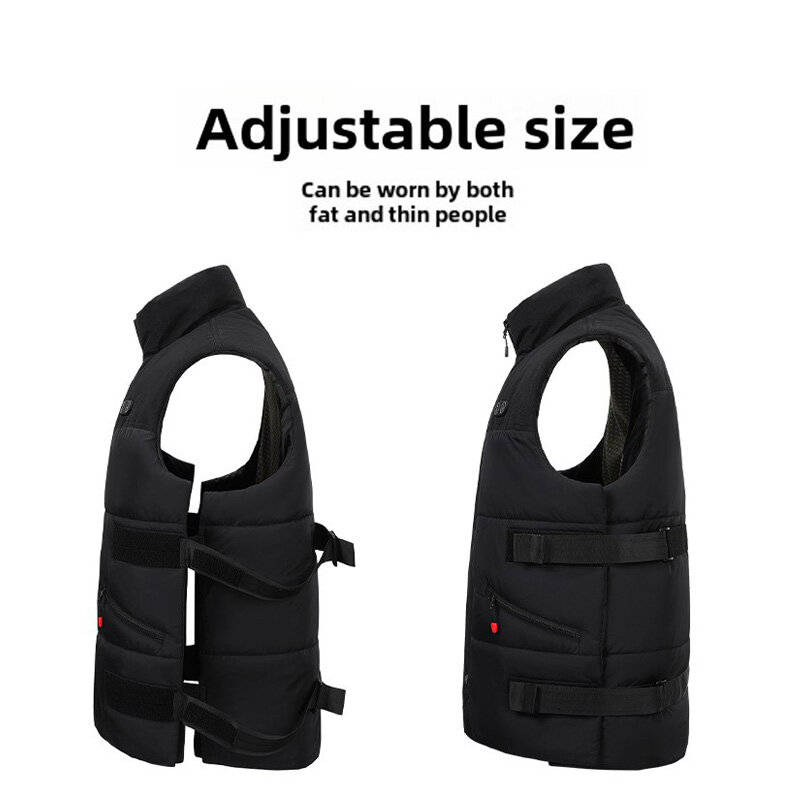 M/L/XL/2XL/3XL - TENGOO HZV-04 4 Areas Heated Vest Men Women Adjustable Size USB Electric Self Heati