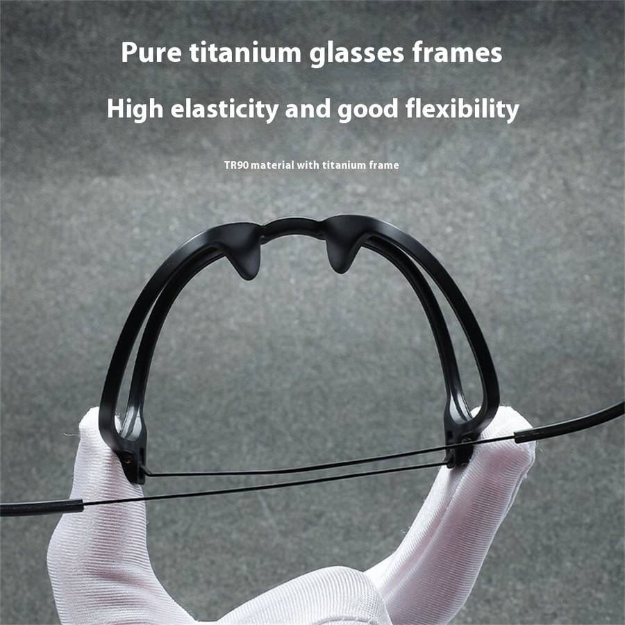 +150 - Titanium Frame Reading Glasses for Men Women Fashion Simple Flexible Lightweight Comfy Eyegla