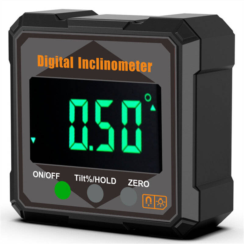 Grey - ETOPOO Digital Inclinometer 90 Degree Angle Measurement IP54 Water Resistant Accurate 0.5 Com