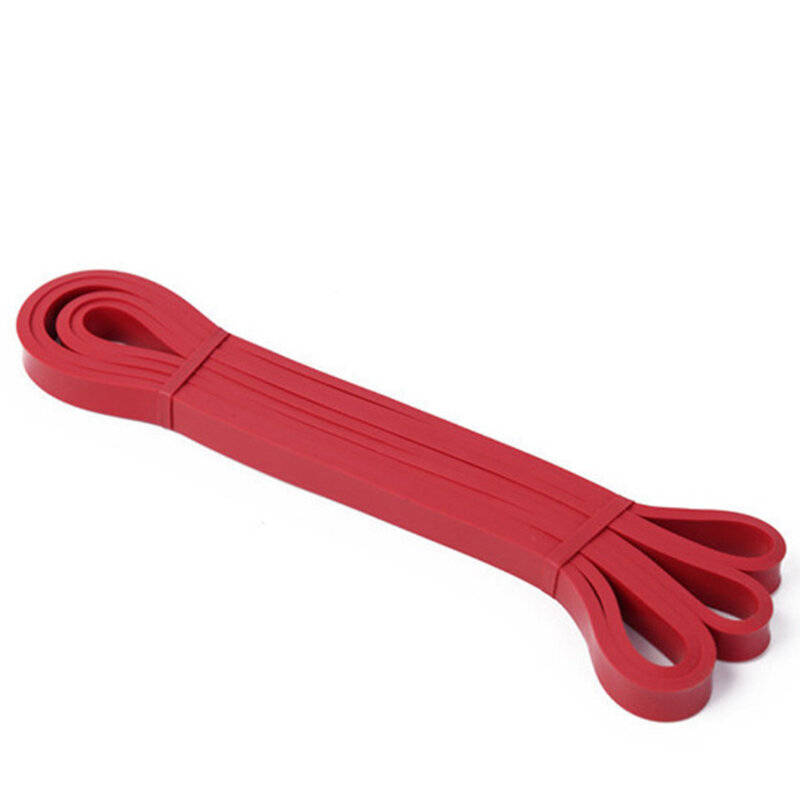 Red - KALOAD 1PCS 15-35lbs Resistance Band Heavy Duty Latex Elastic Band Strength Exercise Auxiliary