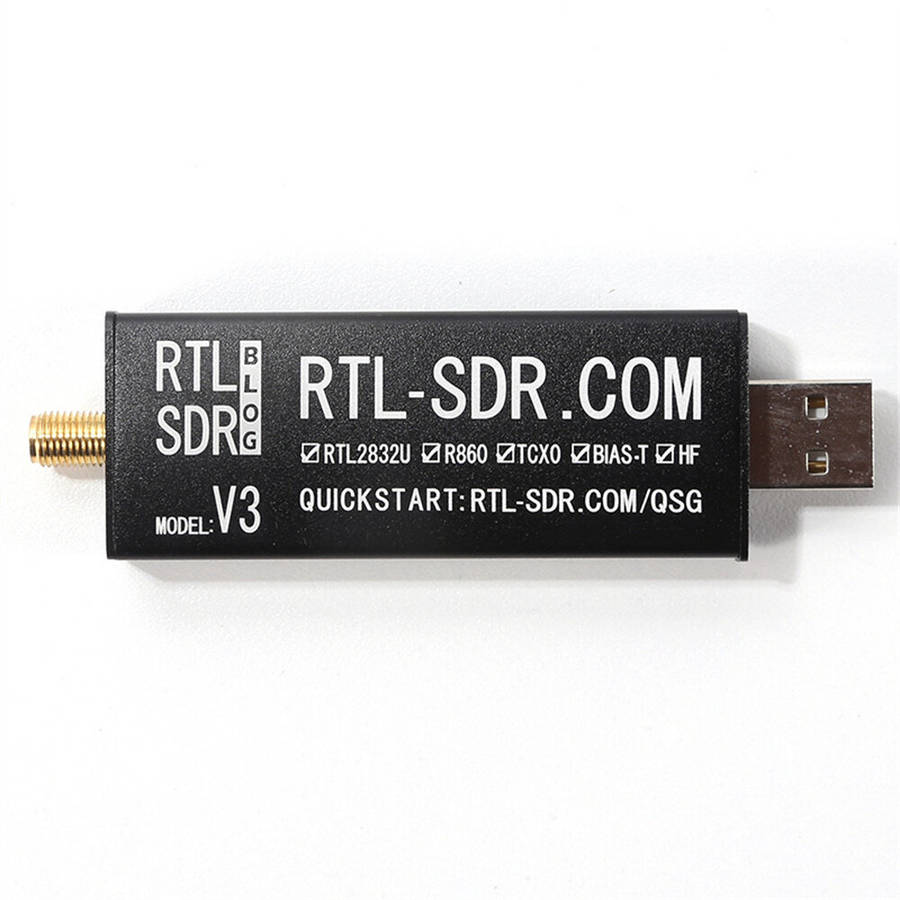 RTL-SDR Blog V3 RTL SDR R820T2 RTL2832U 1PPM TCXO SMA Software Defined Radio 500 kHz-1.7 GHz Dipole