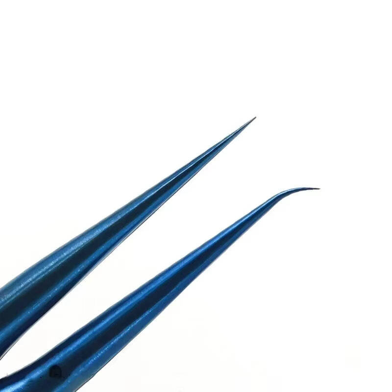 Bend Type - Precision Titanium Alloy Tweezers 0.15mm Edge Anti Magnetic Design Professional Tool for