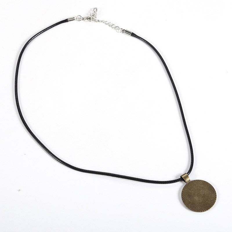 Silver - MWO Polarized Disc Necklace Multi-wave Oscillator Energy Necklace Pure Copper Gold-plated J