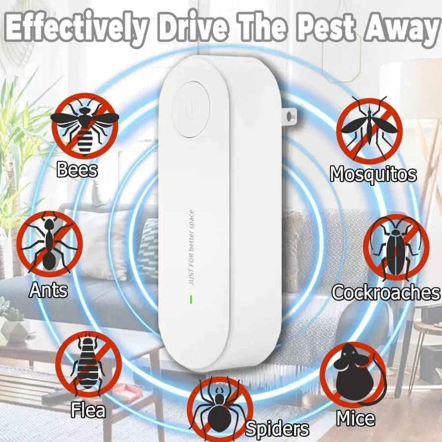 US Plug - Ultrasonic Electronic Insect Repellent Mosquito Mice Spider Cockroach Insecticide Pest Con