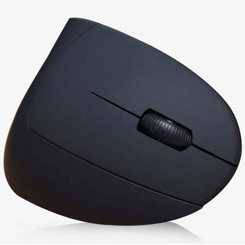 Black - D5 Ergonomic Vertical Wireless Mouse bluetooth Dual Mode Rechargeable Type-C Silent Click 6