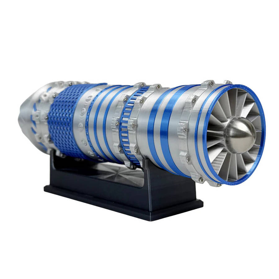 Silver - NIKOLATOY J-35A Fighter Jet Engine Model Creative Desktop Ornaments Decoration Science Disc
