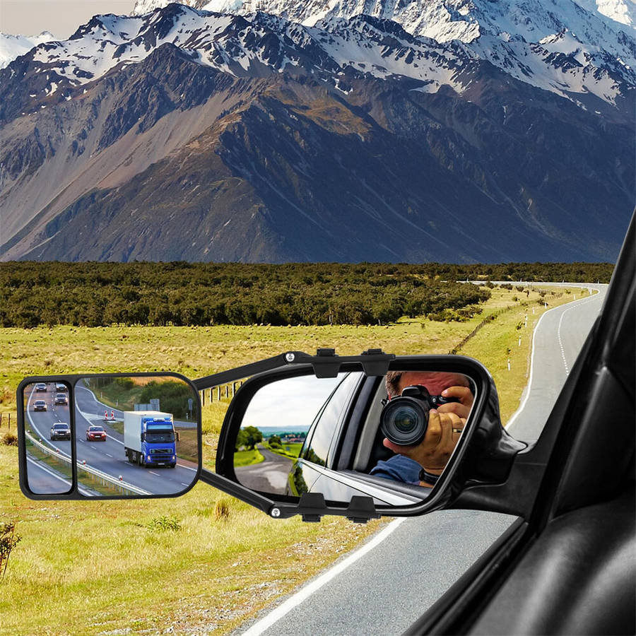 1 pair - Pair Car Extend Rear View Mirrors Adjustable Additional Exterior Mirror for All Standard Ve