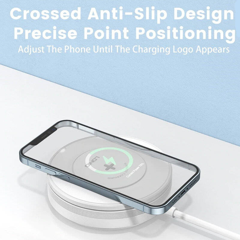 EU Plug - LDNIO AW003 32W 5-in-1 Desktop Wireless Charger Charging Station with 4-Port PD/QC3.0 Fast