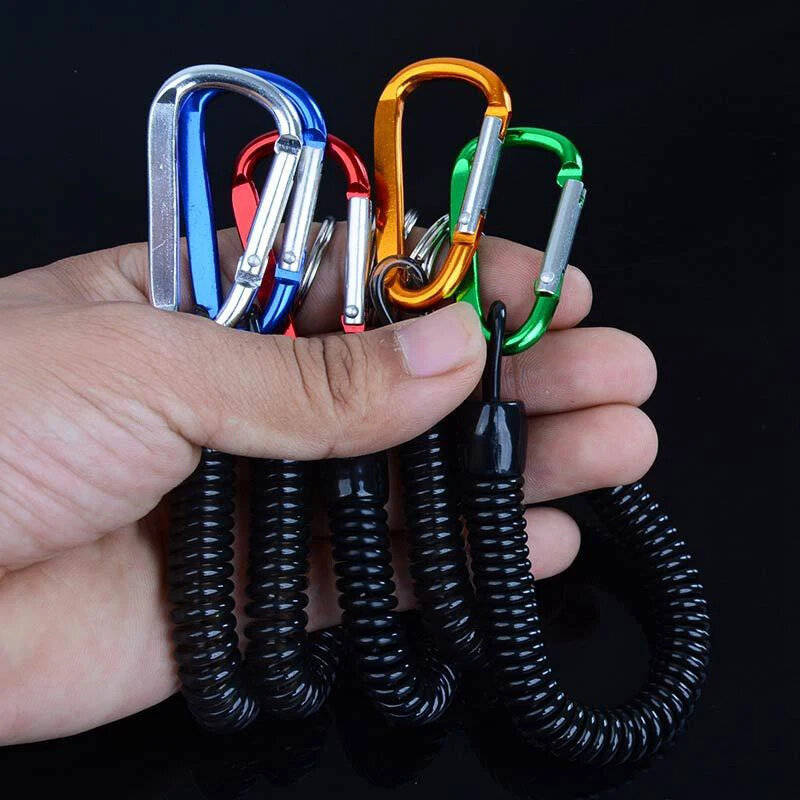 Orange - ZANLURE 5Pcs 22cm Pull Elastic With Anti-lost Hand Rope Grab Retention Elastic Cable Protec