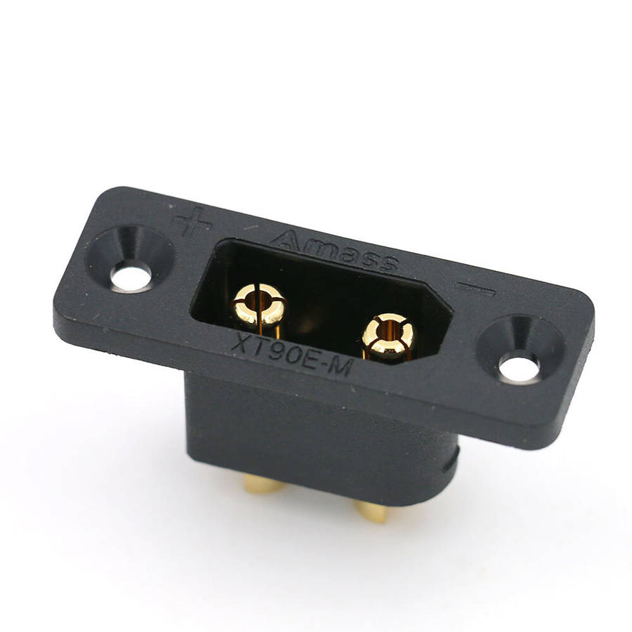 5 PCS Amass XT90E-M XT90 Male Connector Plug with Fixing Mounting Hole