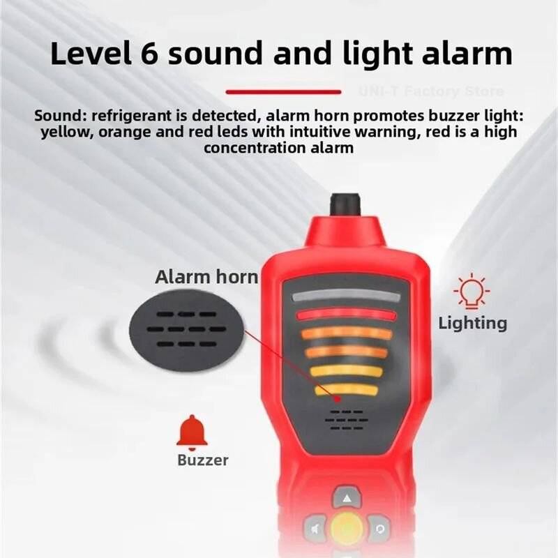 #1 - UNI-T UT336A HVAC Leak Detector Sensitive Tool 6 Levels LED Indicator Long Battery Life Advance