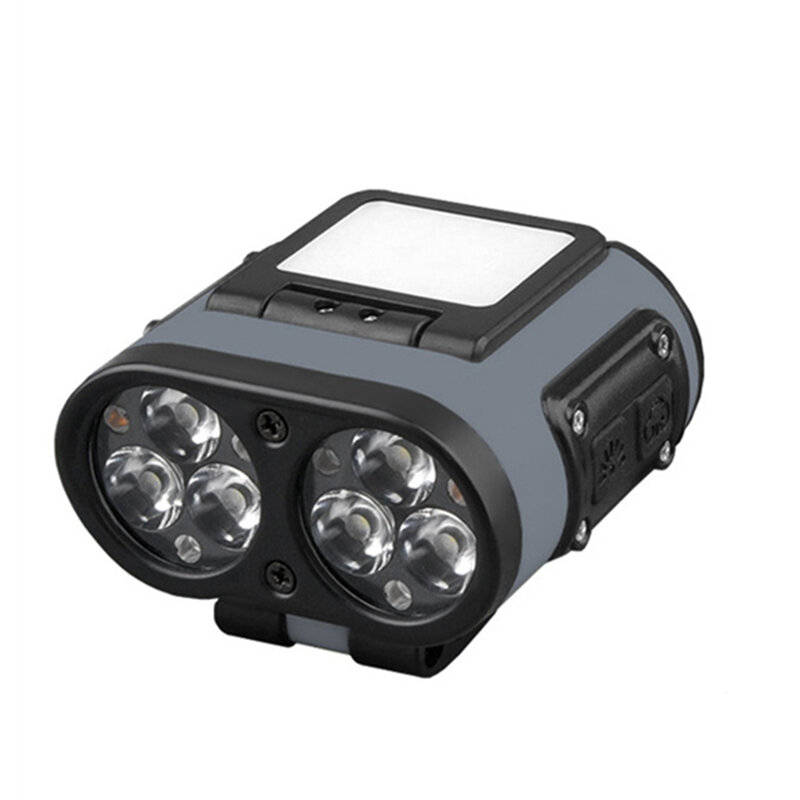 White - Smart 15m Sensor LED Headlamp USB-C Rechargeable Bright Head Clip Light Cap Head Flashlight