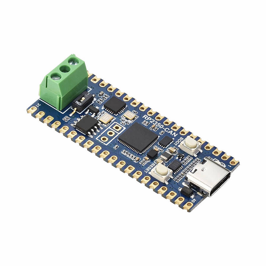 Blue - RP2350 CAN Development Board Based On Raspberry Pi RP2350A Dual-core & Dual-architecture Micr