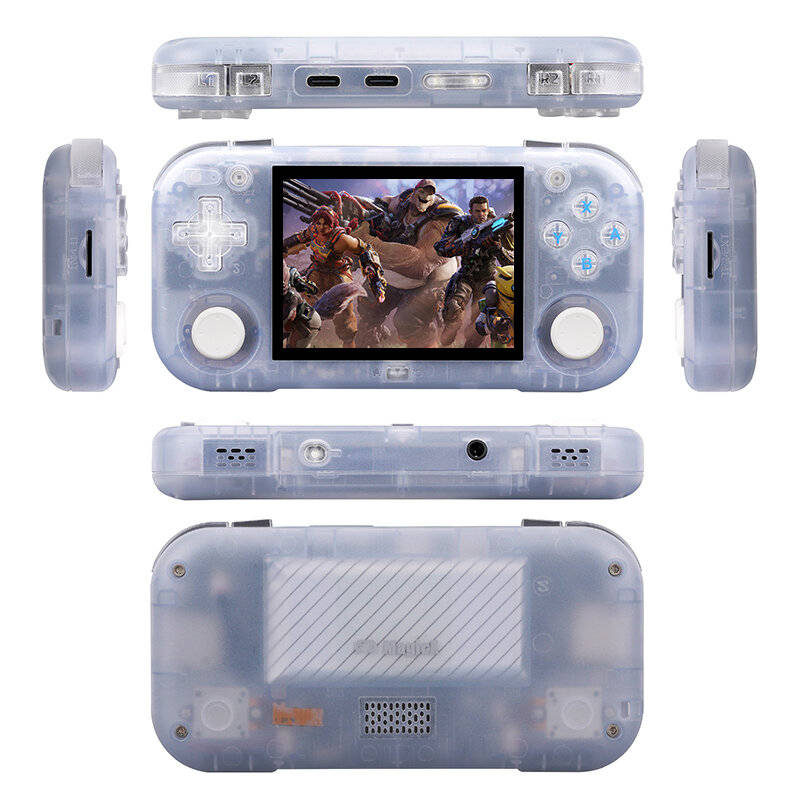 Black - AMPOWN MINI ZERO 28 128G 11256+ Games Retro Handheld Gaming Console 2.8 Inch IPS Android Sys