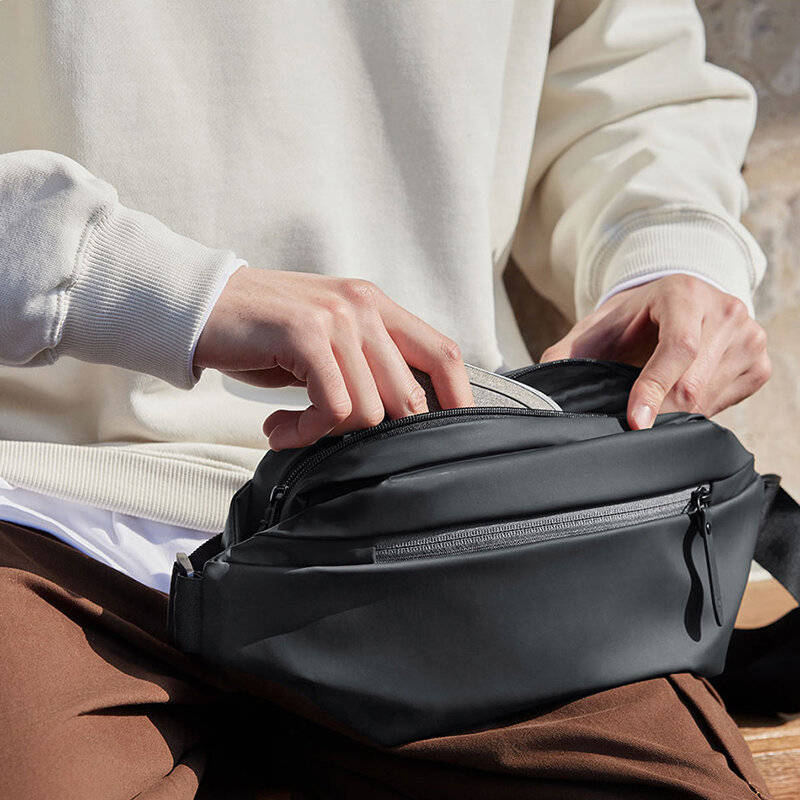 Black - Xiaomi Mijia 2.25L Backpack Sling Bag Waterproof Small Size Leisure Shoulder Type Chest Bags