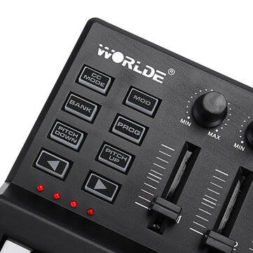 WORLDE Panda Mini Portable 25-Key USB Keyboard Drum Pad and MIDI Controller