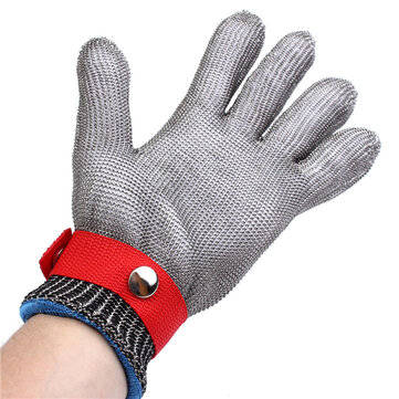 Safety Cut Stab Resistant Stainless Steel Metal Mesh Gloves Grade 5