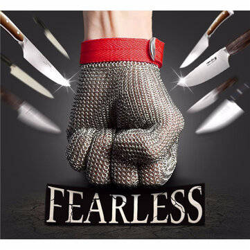 Safety Cut Stab Resistant Stainless Steel Metal Mesh Gloves Grade 5