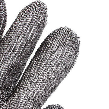 Safety Cut Stab Resistant Stainless Steel Metal Mesh Gloves Grade 5