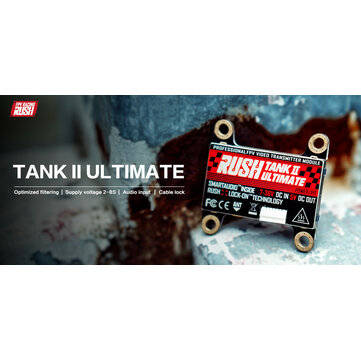 RUSH TANK II V2 Ultimate 5.8G 48CH Raceband PIT/25/200/500/800mW Switchable 2-8S VTX FPV Transmitter