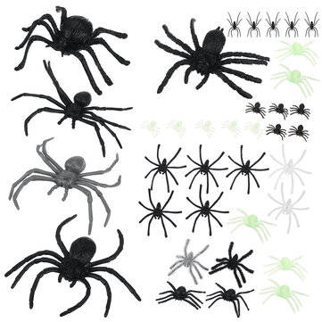 Halloween Hanging Spider Decoration House Outdoor Bar Party Scary Decoration (TYPE: DOUBLECUPSET)