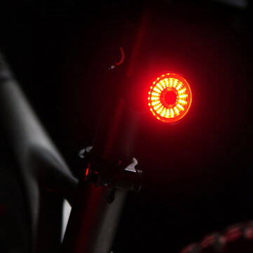 TWOOC 6-Modes Intelligent USB Charging Bicycle Brake Light Wireless Waterproof Cycle Brake Lamp Adju