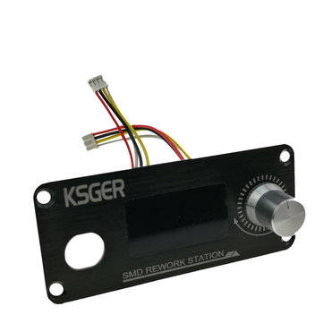 KSGER 1.3inch 858D Hot Air Heater Rework Station STM32 OLED Temperature Controller 4Pcs Nozzles