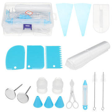 82Pcs/Set Cake Decorating Tools Set DIY Cake Piping Tips Turntable Rotating