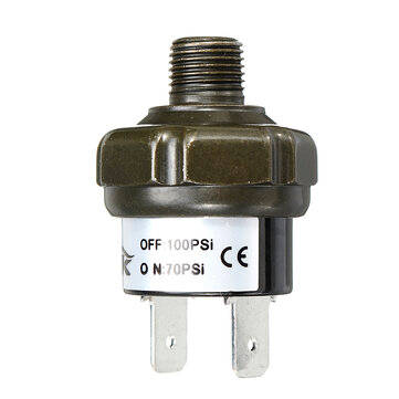 NPT1/8inch Air Valve Compressor Tank Pressure Control Switch 70 90 100 120 150 180psi 12V (NO.: 10)