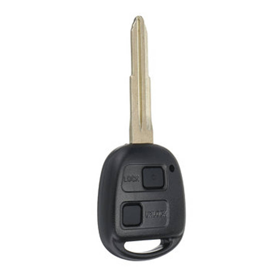 2 Button Remote Key Fob With Switch Battery Pad For Toyota Yaris Avensis Corolla RAV4