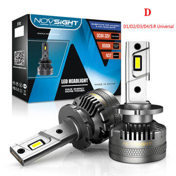 NovSight A500-N37 2PCS 60W Car LED Headlights Bulbs D1 H1 H3 H4 H7 H11 H13 9005 9006 9... (TYPE: D.)
