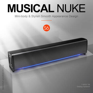 3D Surround Soundbar Channel 2.0 Speaker Wired Computer Speakers Stereo Subwoofer Soundbar for Lapto