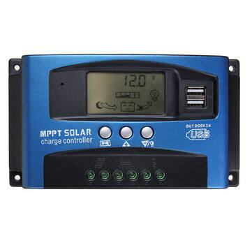 30/40/50/60/100A MPPT Solar Controller LCD Solar Charge Controller Accuracy Dual U.. (CURRENT: 100A)