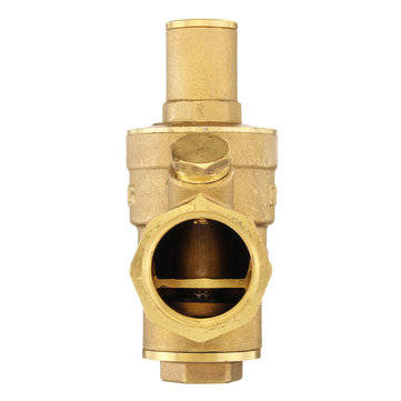 3/4" DN20 Adjustable Brass Water Pressure Reducing Valve with Gauge Regulator Reducer