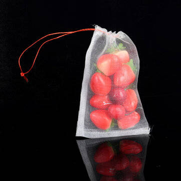 50pcs Fruit Protect Bags Agriculture Garden Fruit Vegetable Protection Mesh Net Bags (SIZE: 10*15CM)
