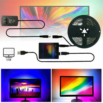 1/2/3/4/5m DIY Ambilight TV PC USB LED Strip HDTV Computer Monitor Backlight (LENGTH: 1M)