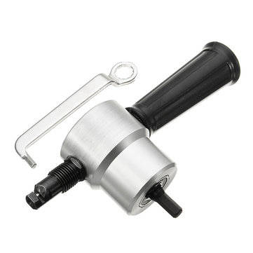 Drillpro YT-160A Double Head Sheet Metal Nibbler Cutter Drill Attachment Metal Sheet Cutter