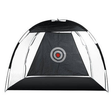 Indoor Outdoor Golf Practice Net Golf Hitting Cage Garden Grassland Practice Tent ... (COLOR: BLACK)