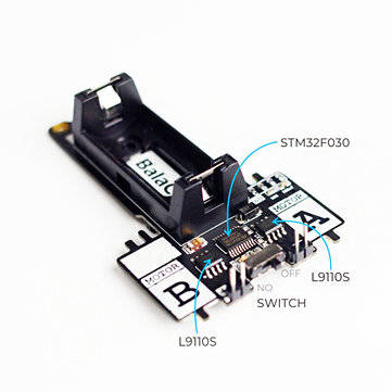 M5Stack BalaC DIY Dual Wheel Balancing Car Based on ESP32 + STM32 On Board Two Motor-Driven ICs