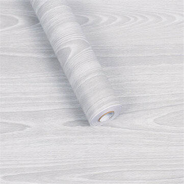 1Pc PVC 45cmx10m Self Adhesive Vinyl Wallpaper Wood Grain Wall Sticker Waterproof Fi... (COLOR.: #4)