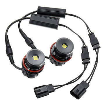 2pcs 80W Angel Eyes Error Free LED Halo Ring Lights Bulbs for BMW E39 E53 E63