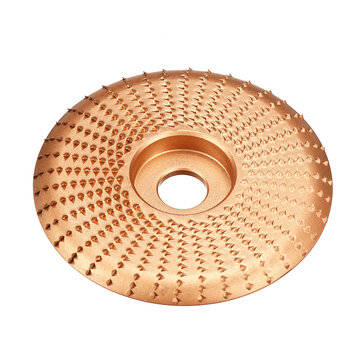 100mm Carbide Wood Sanding Carving Shaping Disc for Angle Grinder Grinding Wheel (COLOR.: ROSEGOLD)