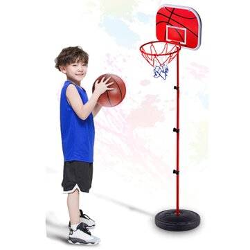 49-150cm Adjustable Basketball Hoop Stand Basketball BackBoard Mount Kids Toys Game with Basketball