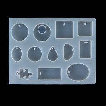 381Pcs DIY Crystal Epoxy Resin Mold Bracelet Pendant Jewelry Handmade Silicone Mold Set