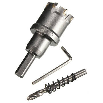 25mm - 45mm Carbide Tip Metal Cutter Hole Saw  with Wrench/ Twist Drill Bit (SIZE: 32MM)