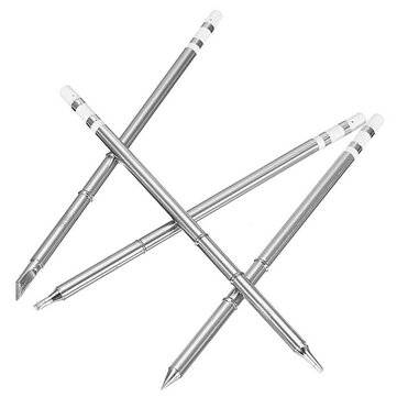 KSGER 4pcs T12-K T12-B T12-BC2 T12-D24 Soldering Iron Tips T12 series for Soldering ReWork Station