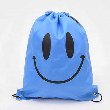 Children Drawstring Bag Boys Girls Mochila Swimming Waterproof Bags Kids School Ba... (COLOR.: BLUE)